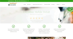 Desktop Screenshot of excaliburmobiledetail.com